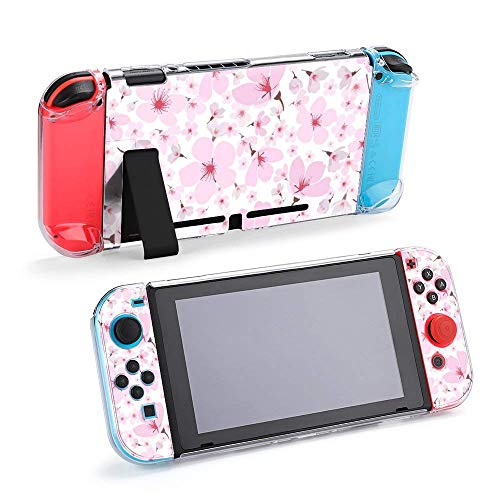 Калъф за Nintendo Switch, Розов Пролетен Цвете Сакуры, Комплект от пет елементи, Защитен Калъф, Аксесоари за