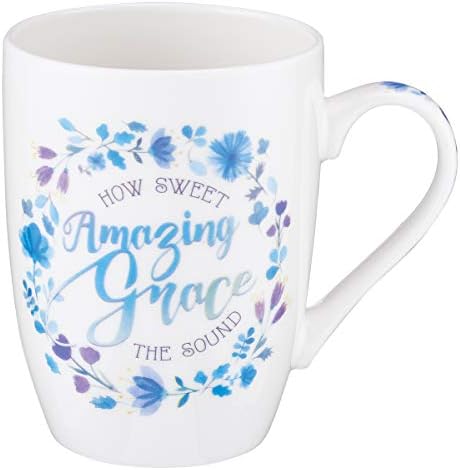 Керамични Християнска Кафеена Чаша Amazing Grace, за жени и за Мъже - Вдъхновяваща чашата за Кафе и Християнски