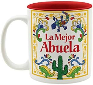 E. H. G | Кафеена чаша Taza de Cafe La Mejor Abuela, Чаша Испанци дизайн Regalos Para Mi Abuela, Испанското е най-Доброто Бабушкино Regalo На испански Език, Подаръци От внуците на Abuela Да се Каже Te