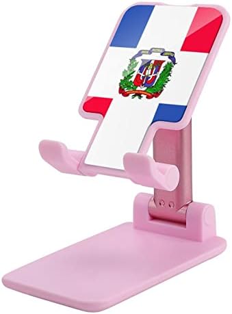 Флаг на Доминиканската Република Сгъваем Настолен Държач за Мобилен Телефон, Преносим Регулируема Поставка за