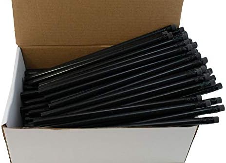 Моливи от фолио, изработени от въглеродни влакна (графит номер 2HB) (гумички за триене, без латекс) (144 молив