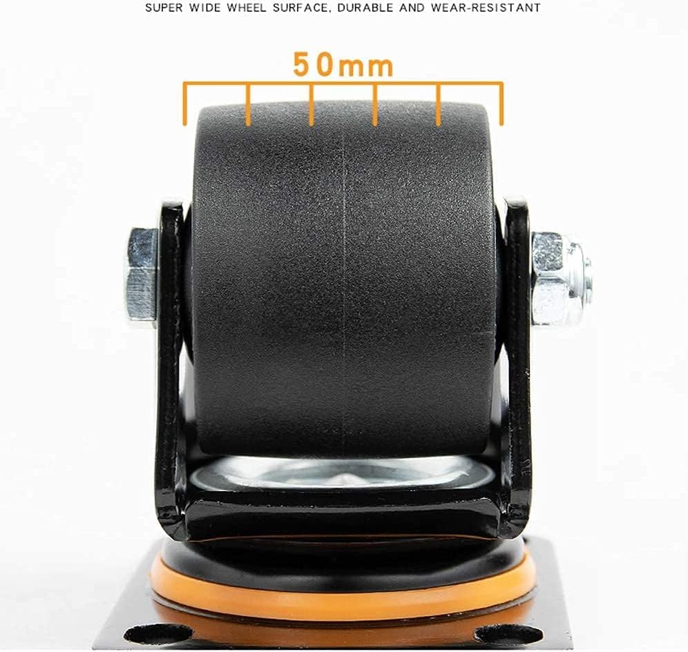 LumeCube 75 мм, Черни Тежки Найлонови Колела в колела, Комплект от 4 парчета, Товароподемност 2000 кг, Колела