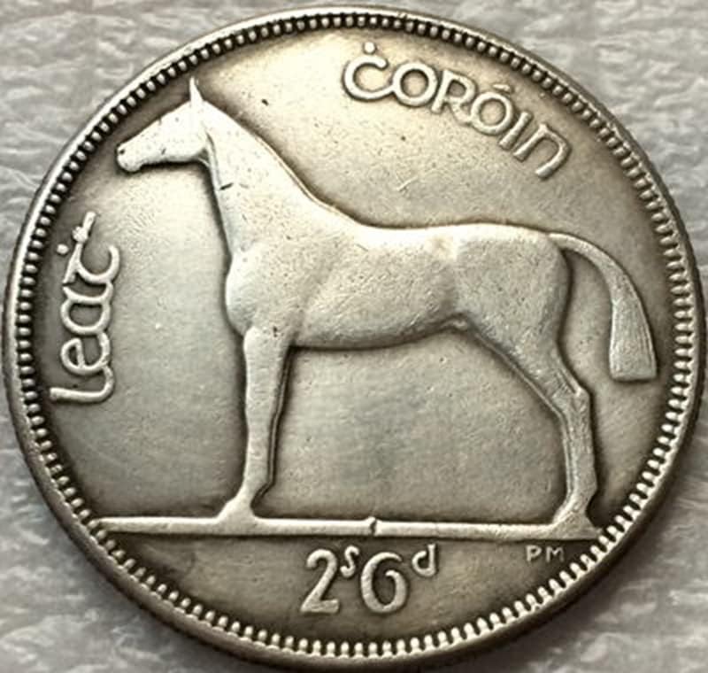 1937 Ирландски Монети От Мед Със Сребърно Покритие Антични Монети Събиране На Монети Занаяти Могат Да Взривят