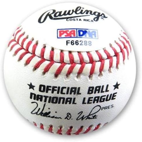 Ханк Аарон Подписа Бейзболен топката NL с Автограф Atlanta Milwaukee Braves PSA F66288 - Бейзболни Топки С Автографи