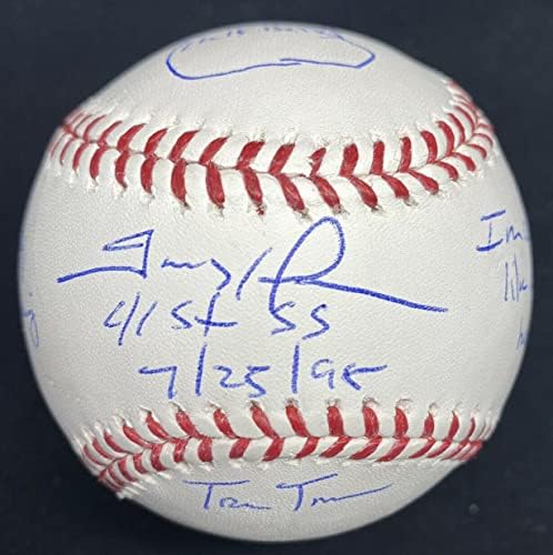 Тревър Хофман: Статистика на Hells Bells, Подписан от Свидетел на JSA по Бейзбол - Бейзболни топки С Автографи