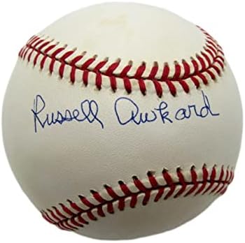 Ръсел Нелкард Подписа договор с ONL Baseball Негър League New York Cubans на PSA/DNA 177364 - Бейзболни топки с Автографи