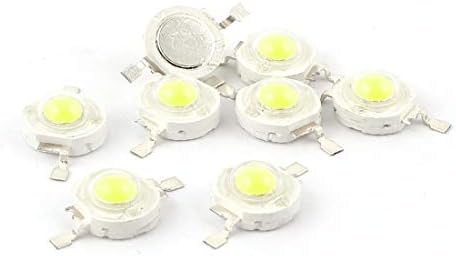 Нов LON0167 10 бр. бял светоизлучающий диоден чип LED 1w 100ЛМ (10 Штукоизлучающий диоден чип Stück weiße lichtemittierende