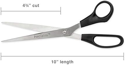 Hygloss Products Armada Прецизна Директни ножици за подстригване - Удобна дръжка, остриета от неръждаема стомана,