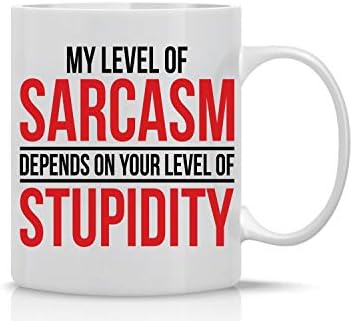 Моят Ниво на Сарказъм Зависи От Забавни Саркастичен Кафеени Чаши За жени, Мъже, Керамични Чаши, Бяло Вдъхновяващо