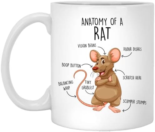 Кафеена Чаша с Крысой, Сладък Подарък с Крысой, Любител на Плъхове, Чаша с Крысой, Подарък, За Нея, за Него,