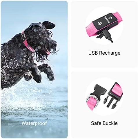 Тяговый GPS тракер за домашни любимци с led подсветка яка за кучета - и Водоустойчив, GPS проследяване на местоположението
