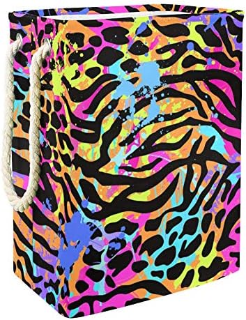 Inhomer Neon Animal Mix 300D Оксфорд PVC, Водоустойчив Кошница За Дрехи, Голяма Кошница за Дрехи за Одеяла Дрехи Играчки в Спалнята