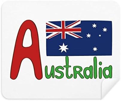 Австралийският Национален Флаг Червен Син Модел, Плат За Почистване на Екрана за Пречистване на 2 елемента Замшевой Тъкан
