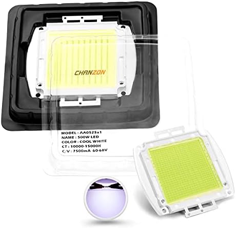 CHANZON Высокомощный led чип 500 W Студен бял (10000 - 15000 До/7500 мА/DC В 60 - 68 В/500 Вата), Супер Ярки