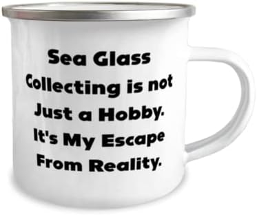 Подаръци от морския стъкло за приятели, Колекционери на морски стъкло - не., Чаша за къмпинг, 12 унции, За събиране