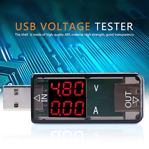 USB-М цветове, 0-3A DC3.2-10V Led USB-Тестер, Мултицет, Волтметър, М адаптер, Зарядно Устройство, USB-Тестер, Измервателни Инструменти (синьо), Тестери за напрежение (черен)