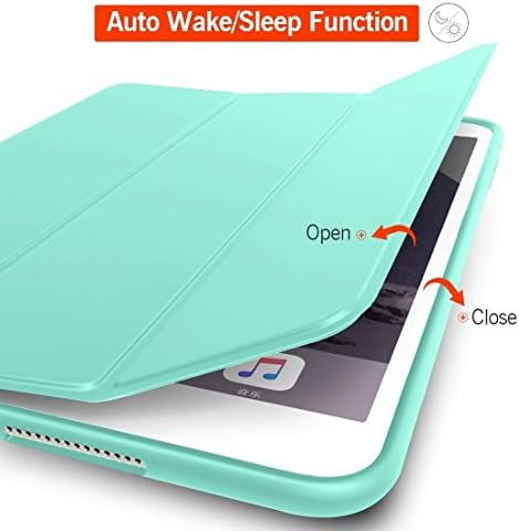 Калъф S-Tech за iPad Mini 5, тънък мек силиконов smart-калъф, трехстворчатая поставка с магнит функция за автоматично