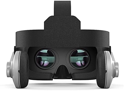 NUOPAIPLUS VR Слушалки, 3D Очила за Виртуална реалност Слушалки със Слушалки за смартфони 4,7-6,0 см Шлем за