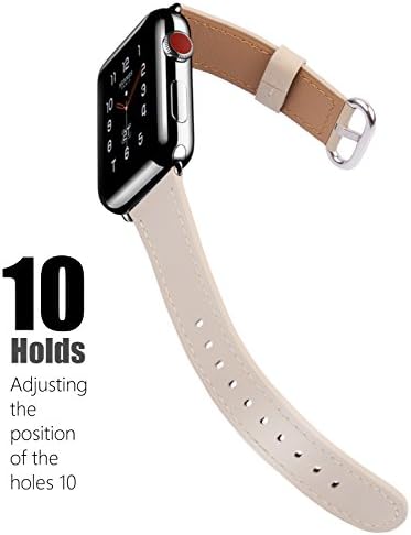 Кожена каишка JSGJMY е Съвместим с джапанки Apple Watch ULtra Series 8 7 6 5 4 3 SE 38 мм 40 мм 41 мм 42 мм 44 мм 45 мм на 49 мм за мъже и жени iwatch