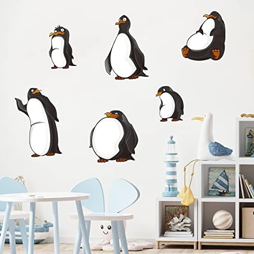 WOYINIS Подвижни Сладки Стикери За стена с Пингвини, Стикери За стена с животински от Карикатури Направи си