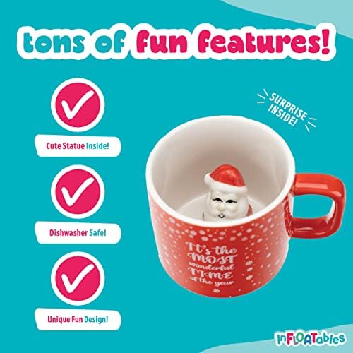 надуваеми Коледни чаши с пингвини - 3D Красиви чаши за жени - Подарък за деца и Зимни подаръци - Скъпа Чаша