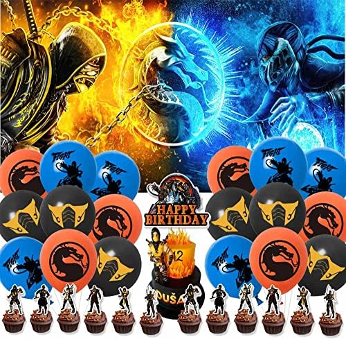 Mortal Kombat Вечерни Аксесоари за Декорация Topper За Фон на Тортата за рождения Ден на Фона на Декор