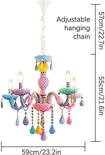 Детска Полилей NZDY, Модерен Тавана лампа, Дизайн на Декоративни Цветни Окачен Лампа за Детска стая, Детска