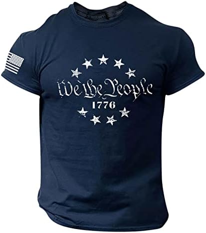 Мъжка тениска с Американския Флаг, Големи и Високи Тениски на 4 юли, Американската Патриотическая Независимост,