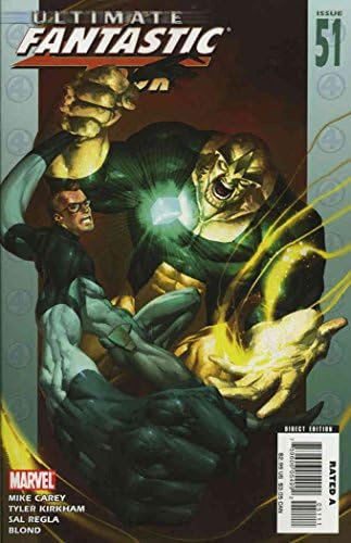 Крайната фантастичната четворка 51 VF / NM ; Комиксите на Marvel | Майк Кери Танос