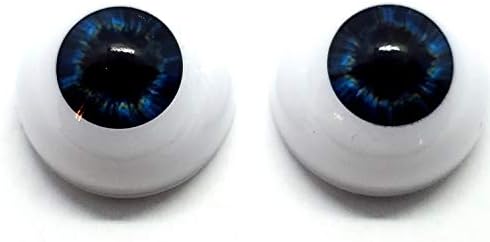 26 мм Пара Реалистични Акрилни Полукръгли Кухи Задните очи в Пълен Размер от Акрил за Подпори на Хелоуин, Маски,