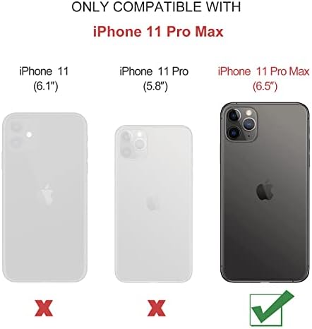 Чанта-портфейл Defencase за iPhone 11 Pro Max, една Чанта-Портфейл за iPhone 11 Pro Max за Жени и Мъже, Разкошни