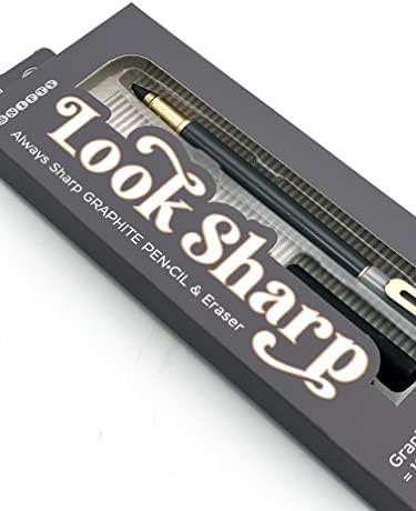 Дръжка SNIFTY Look Sharp Винаги остра • cil - Сгъстен графит съвет е равен на 100 карандашам - Сив метален корпус