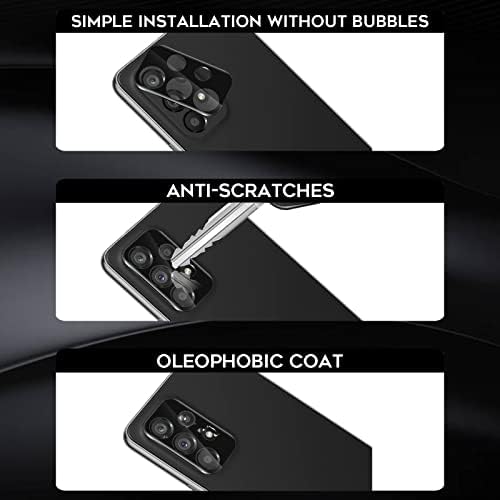 Orzero (4 опаковки) е Съвместима за Samsung Galaxy а a53 5G, Samsung Galaxy A33 5G Защитно фолио за обектива