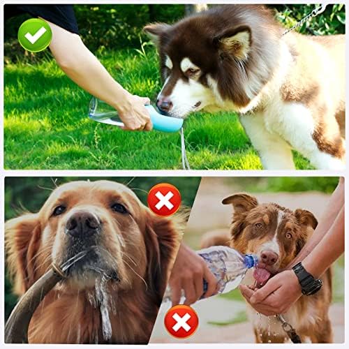 Бутилка за Вода за кучета, Диспенсер за Бутилки за вода за Кучета с Голям капацитет 10 унции, Преносима Бутилка