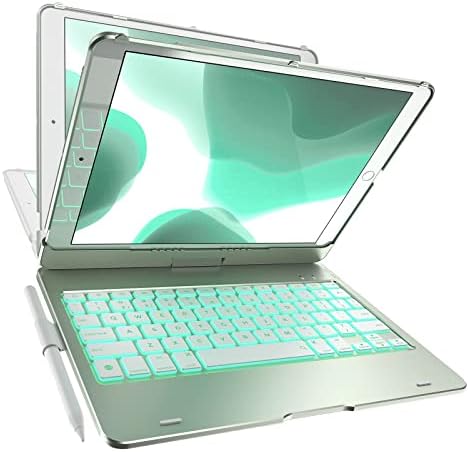 Калъф-клавиатура за iPad 10,2-инчов iPad 2021 9-ия, 8-ия и 7-ия поколения, Air 3, Pro 10,5 в 11 цвята - 10-цветна